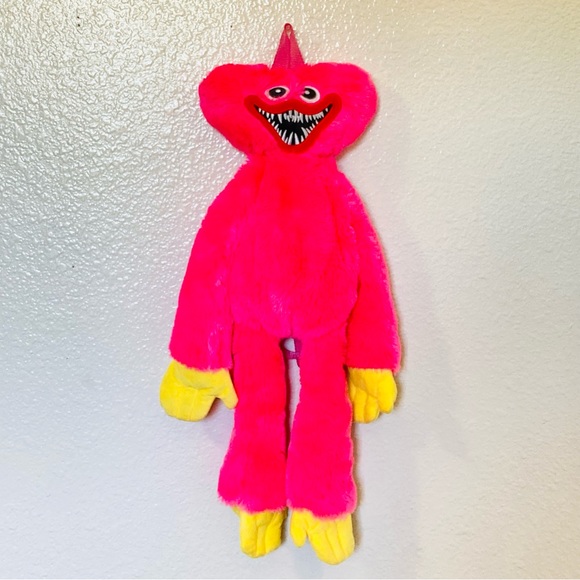 Poppy Playtime Kissy Missy Plush Bag Hot Pink Kids Adults Adjustable Backpack - Picture 5 of 11